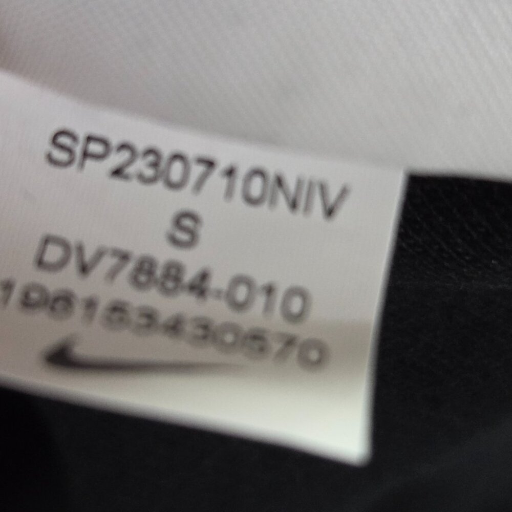 Womens Nike Sportswear Essentials Black Cropped Polo Shirt Small Black - Picture 6 of 11